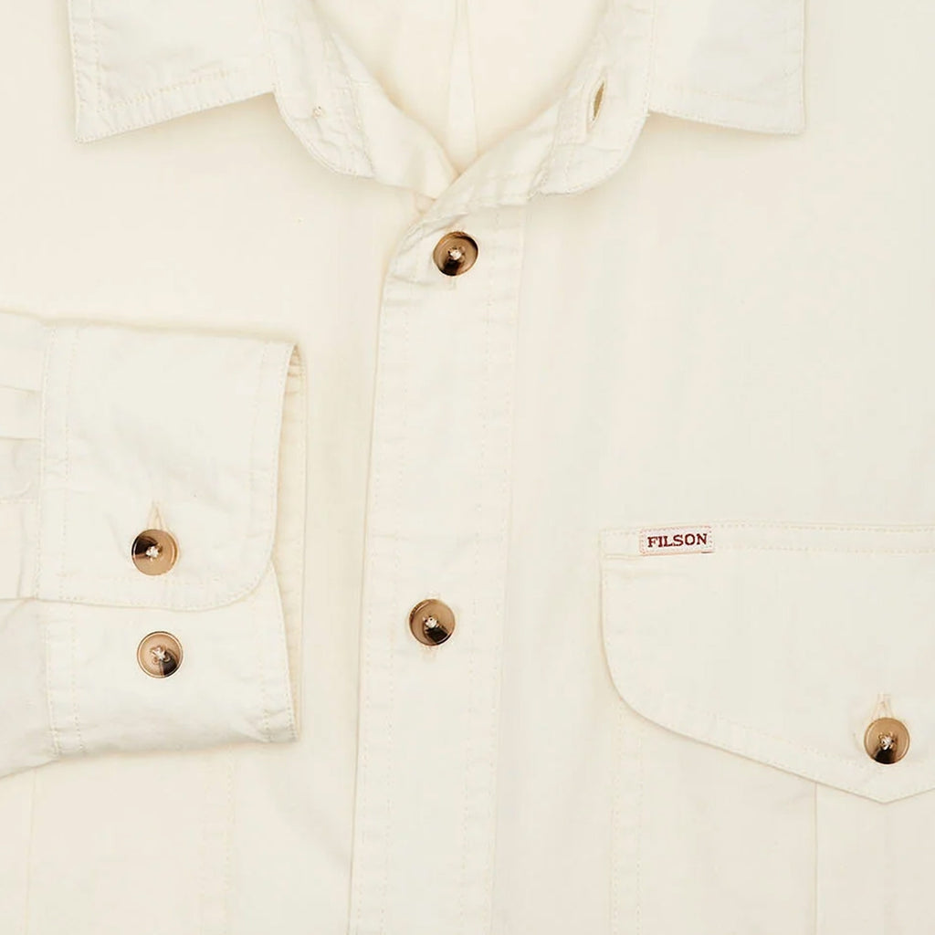 Washed Feather Cloth Shirt - Ivory
