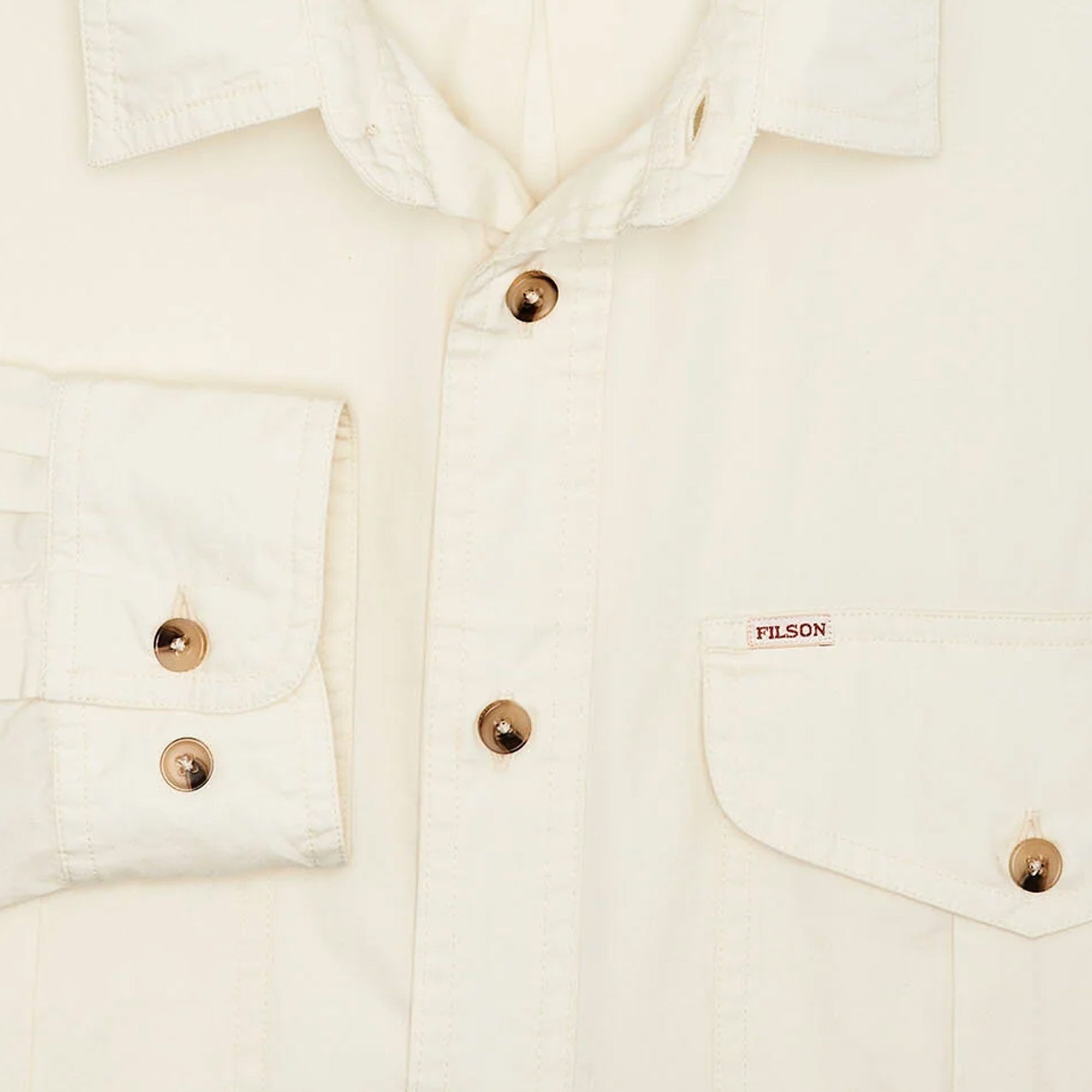 Washed Feather Cloth Shirt - Ivory