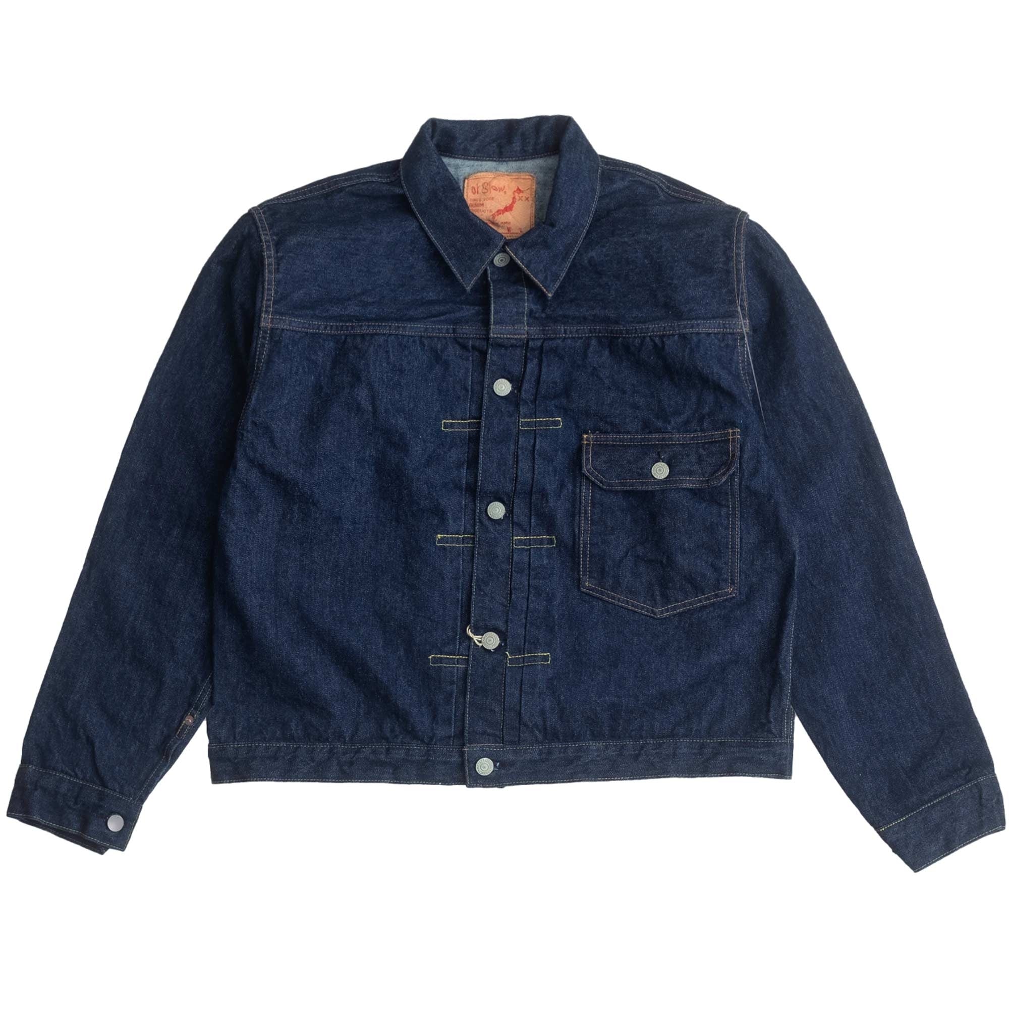 OrSlow Type 1 Pleated Front 40's Denim Jacket -03-6011-81