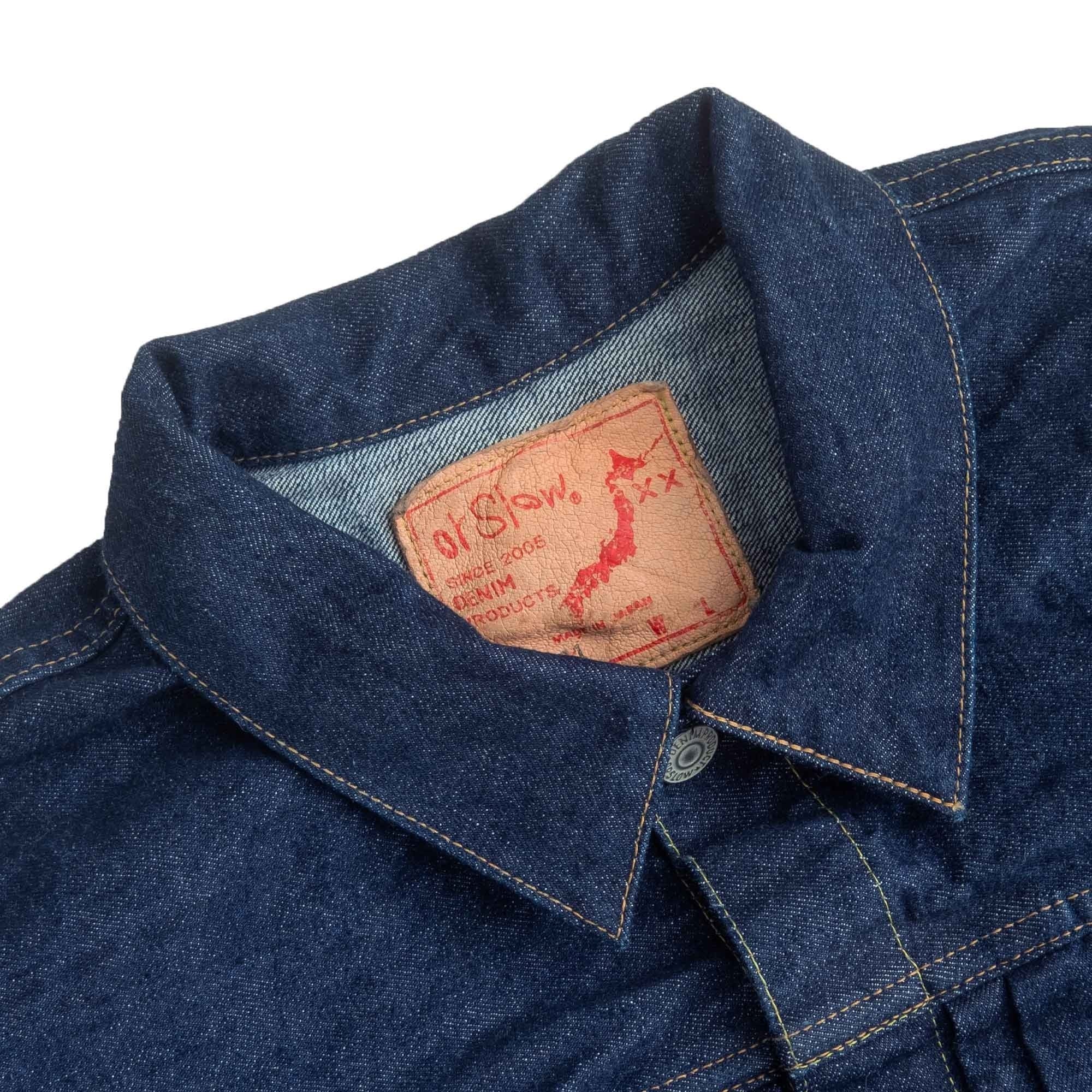 OrSlow Type 1 Pleated Front 40's Denim Jacket -03-6011-81