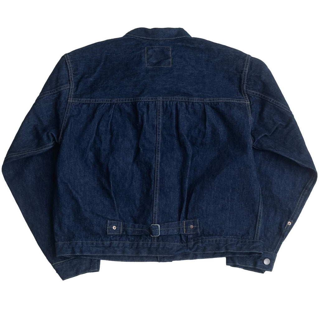 OrSlow Type 1 Pleated Front 40's Denim Jacket - One Wash