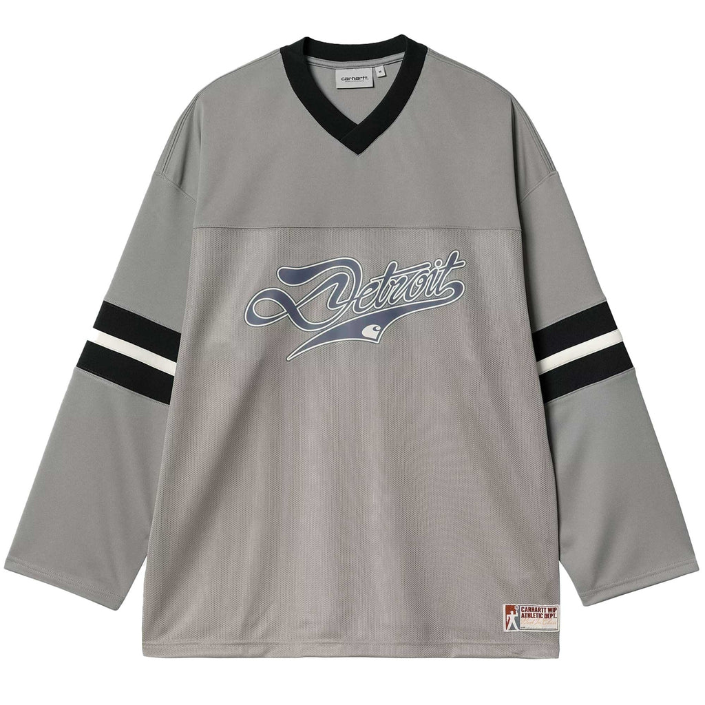 Carhartt WIP Long Sleeve Detroit Mesh T-Shirt - Black/Wax