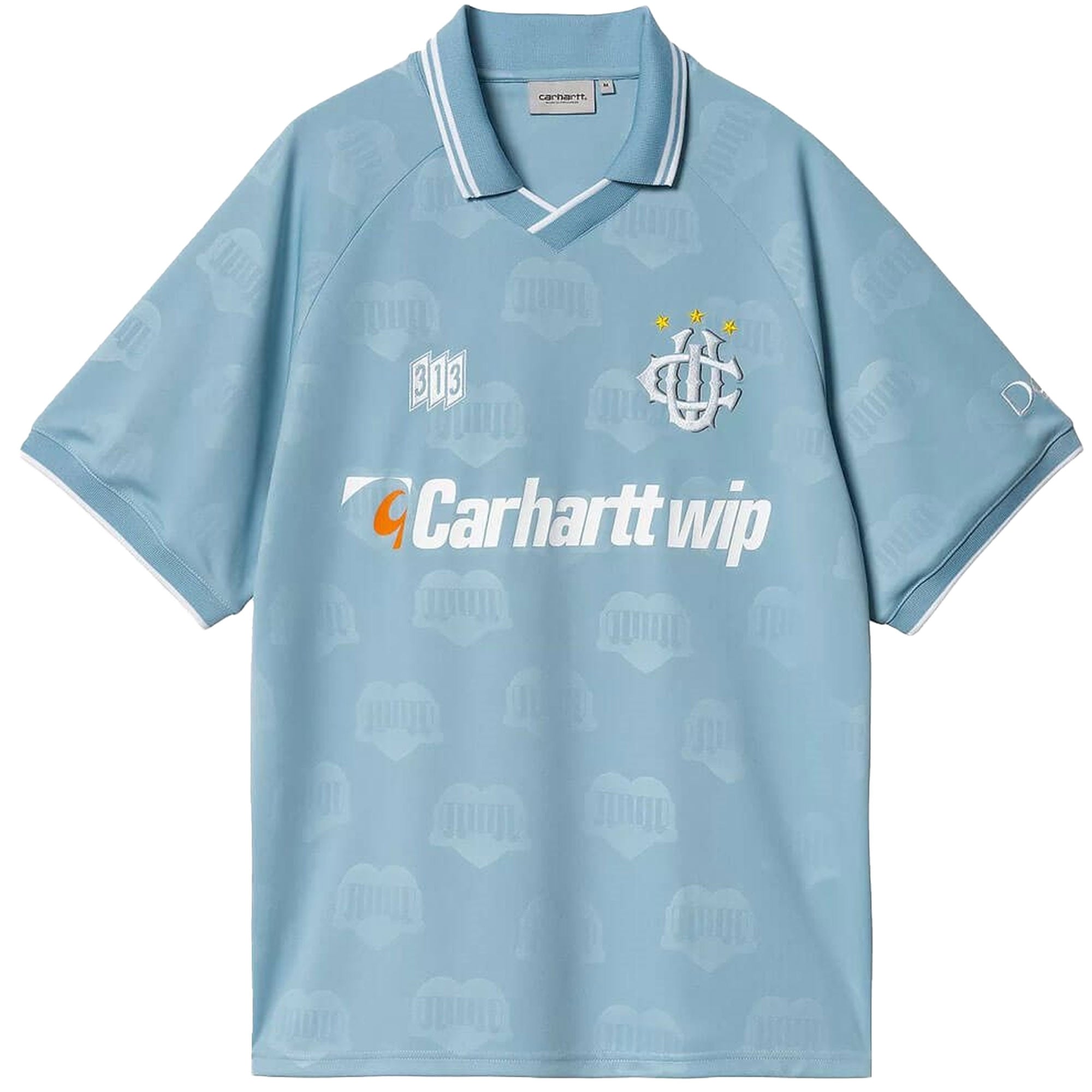 Carhartt WIP Short Sleeve Hartt's Football T-Shirt - Bluebird