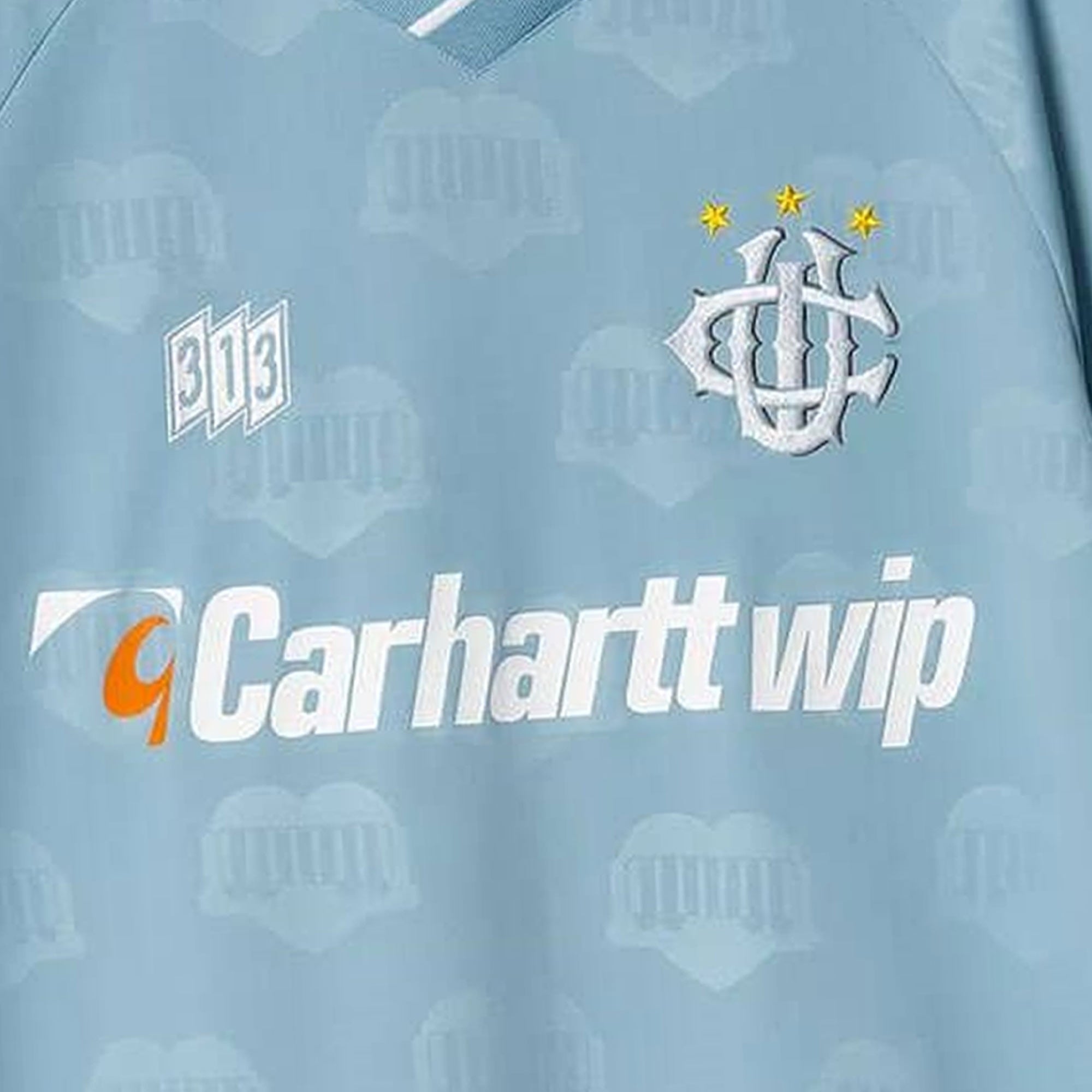 Carhartt WIP Short Sleeve Hartt's Football T-Shirt - Bluebird
