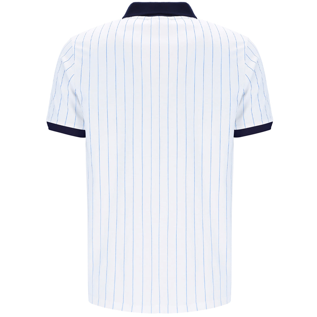Fila Vintage BB1 Polo Shirt - White/Navy