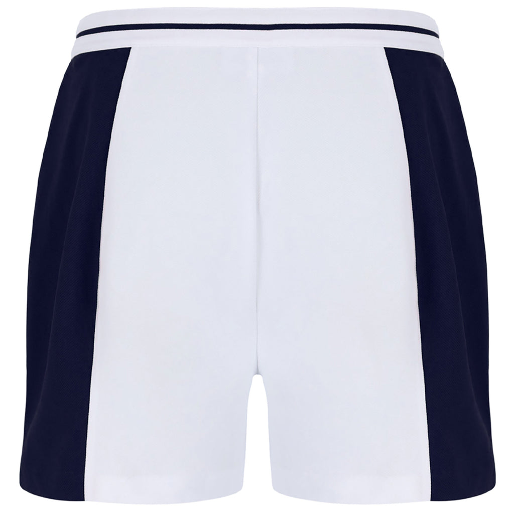 Sergio Tacchini Super MK2 Tennis Shorts - White/Maritime Blue