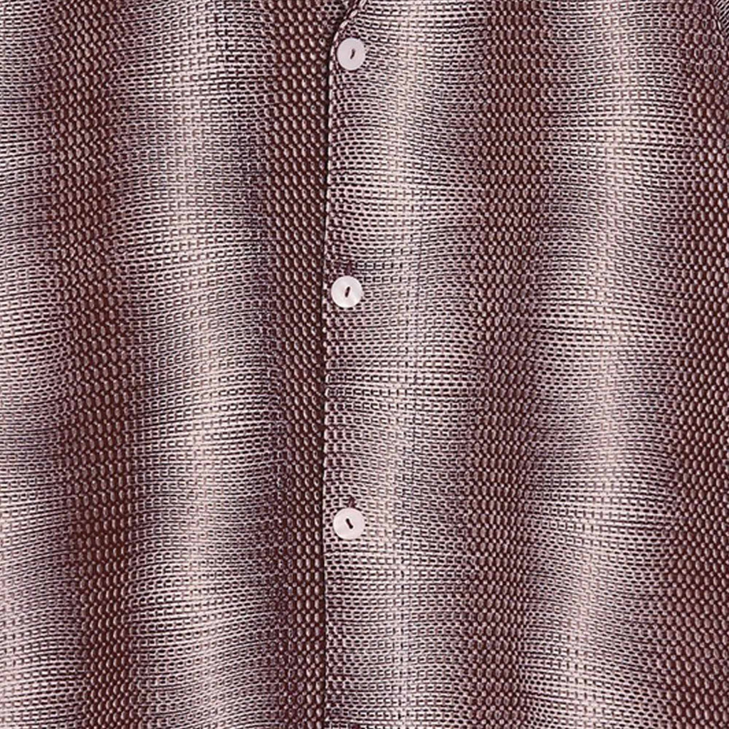 OAS Company Cuba Net Shirt - Merlot Echo