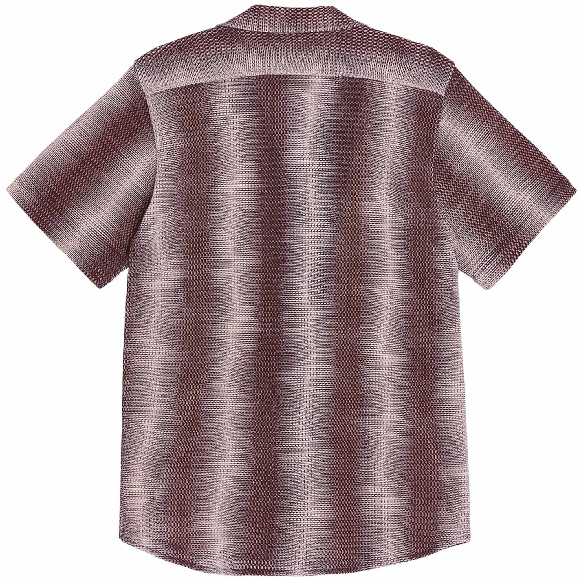 OAS Company Cuba Net Shirt - Merlot Echo
