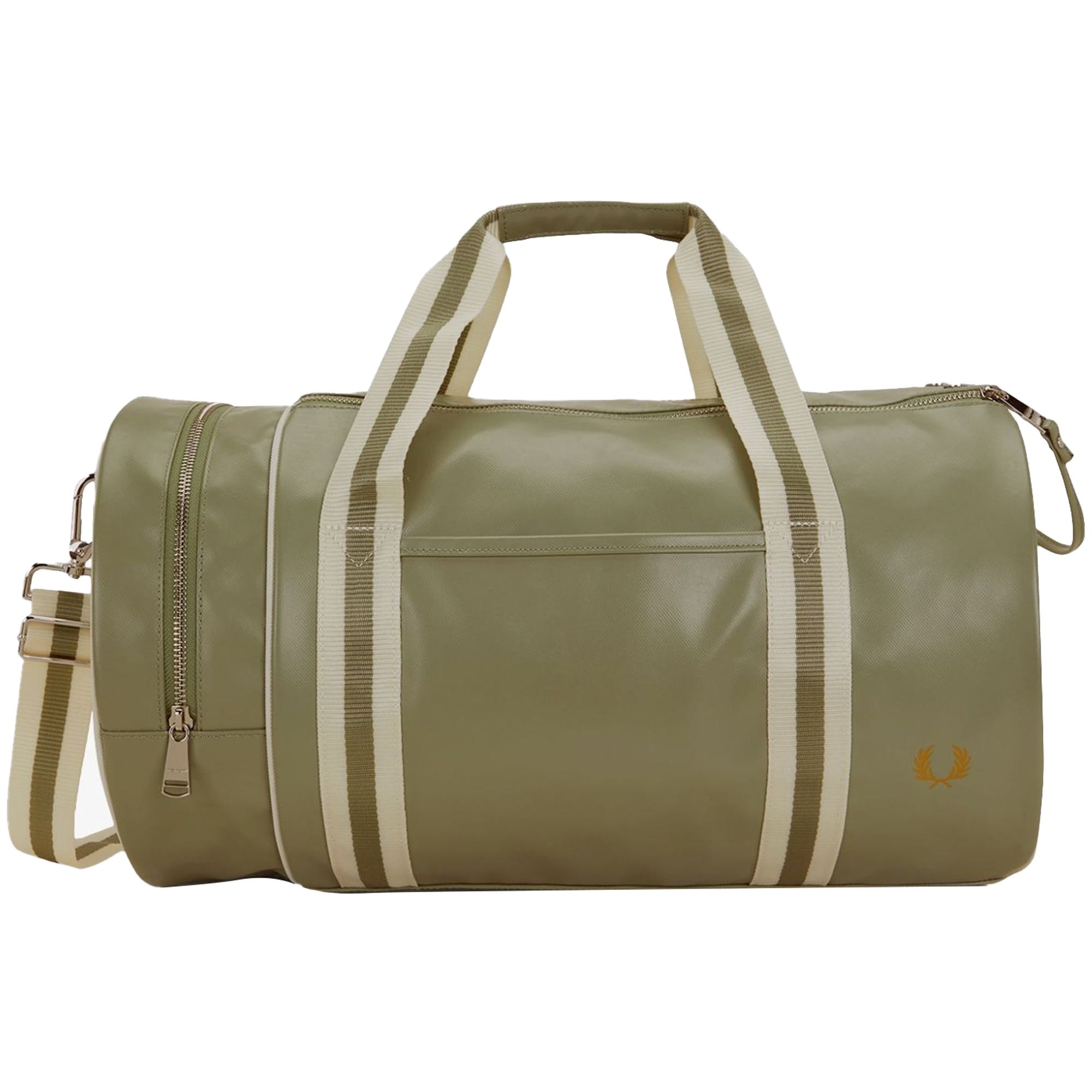 Fred Perry Classic Barrel Bag - Olive Mint