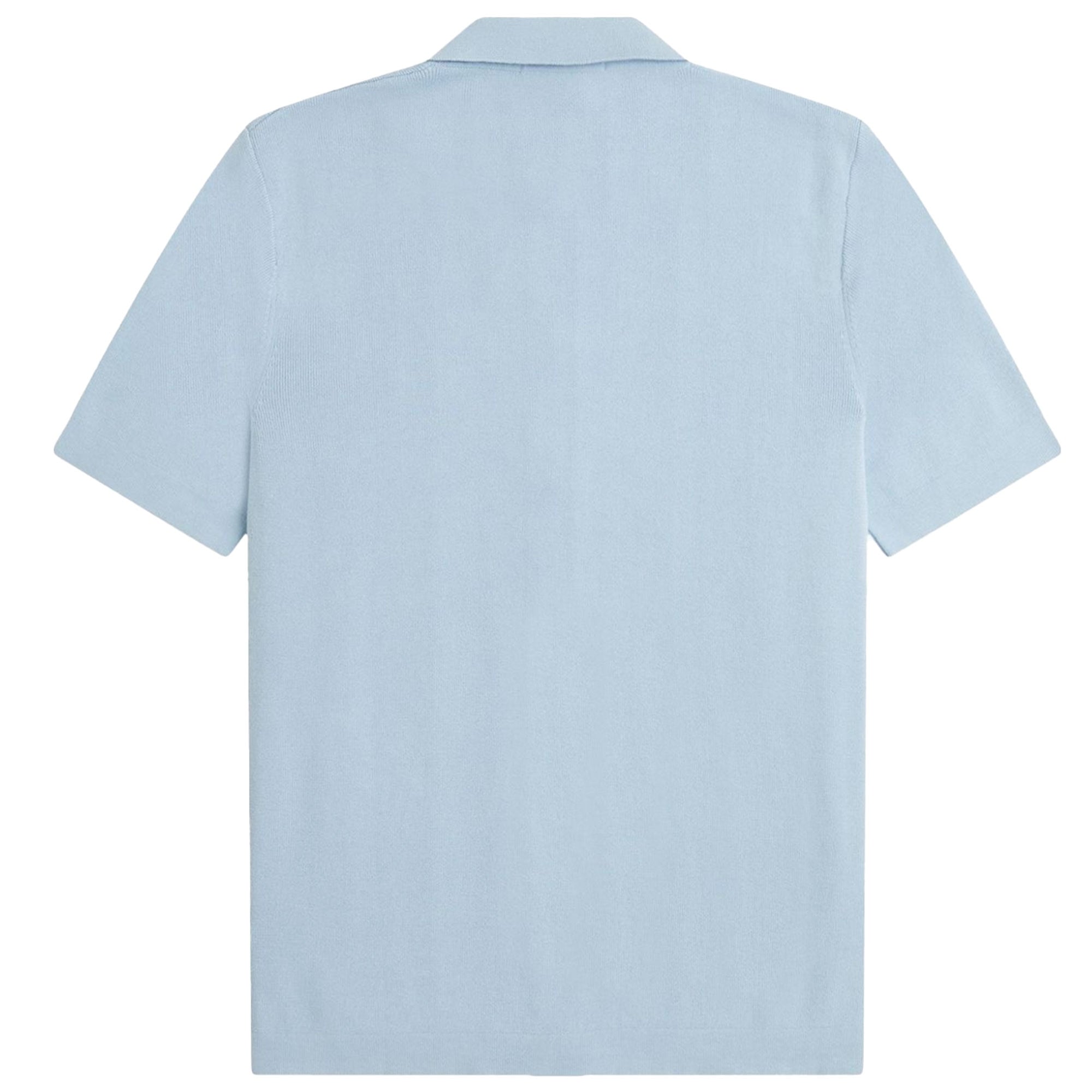 Fred Perry Button Through Shirt - Light Smoke