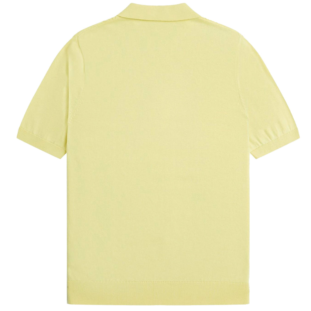 Fred Perry Pointelle Knitted Shirt - Champs Gold