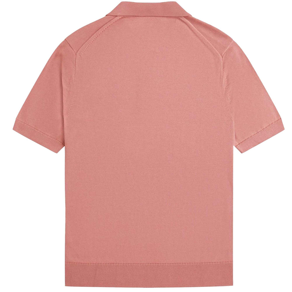 Fred Perry Cotton Knitted Shirt - Putty Pink