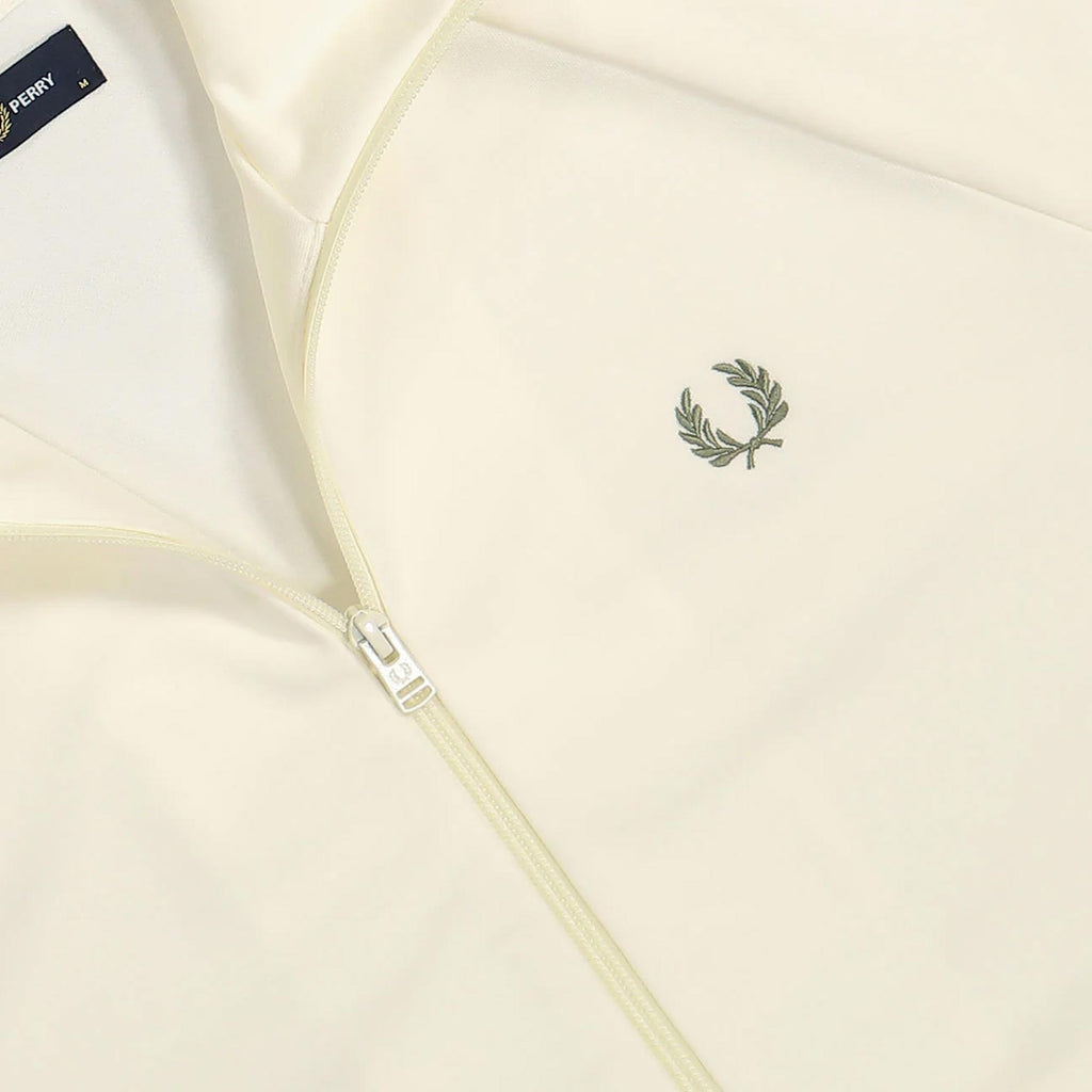 Fred Perry Two Colour Tape Track Jacket - Light Ecru