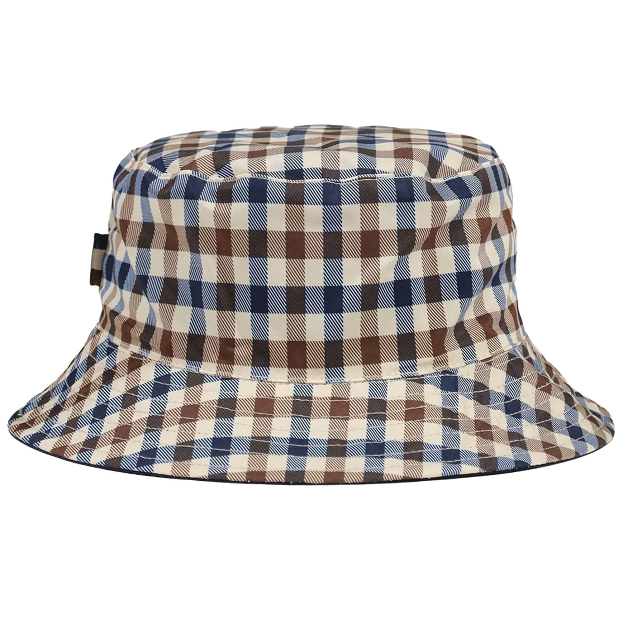 Aquascutum Active Reversible Bucket Hat - Club Check