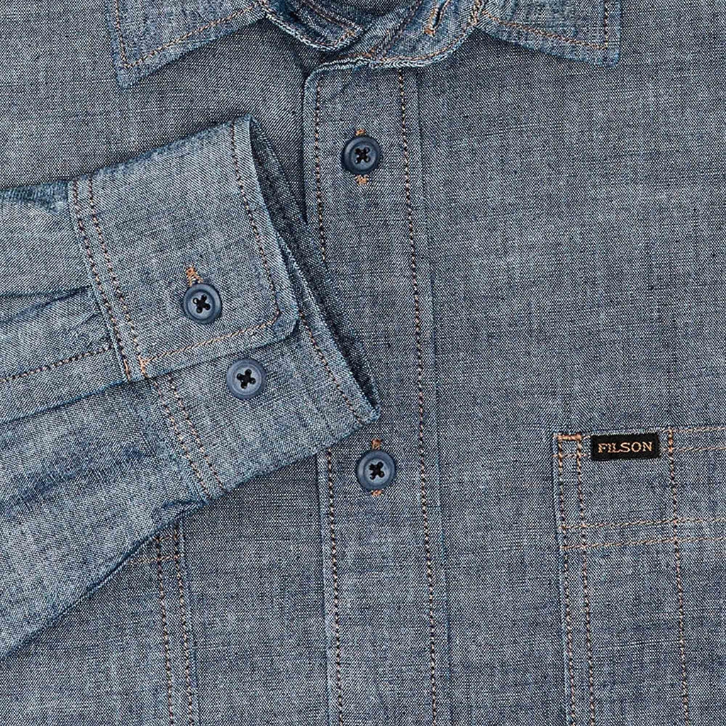 Chambray CPO Shirt - Rinsed Indigo