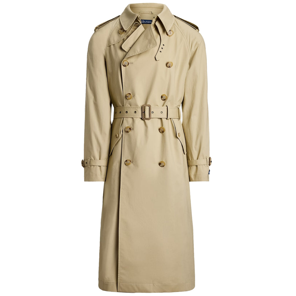 Polo Ralph Lauren Stretch Poplin Trench Coat - Beige