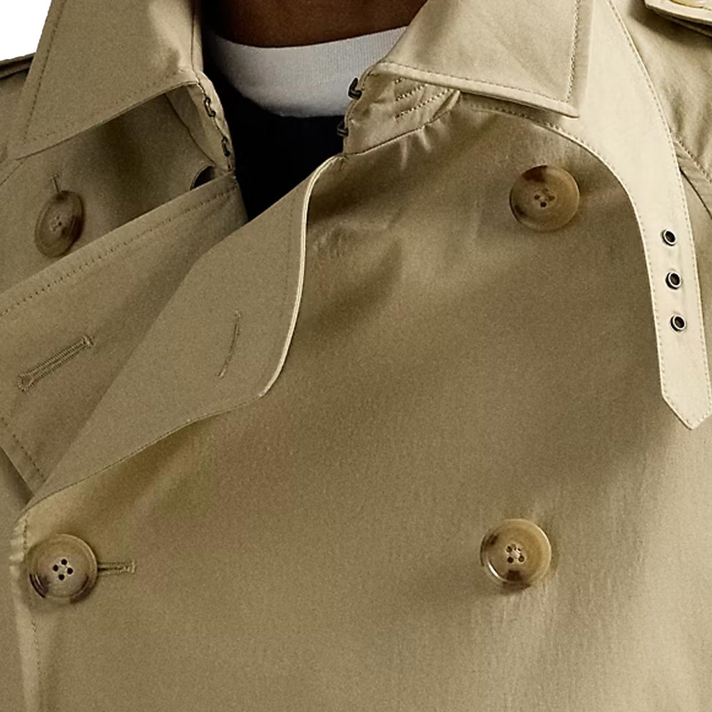 Polo Ralph Lauren Stretch Poplin Trench Coat - Beige