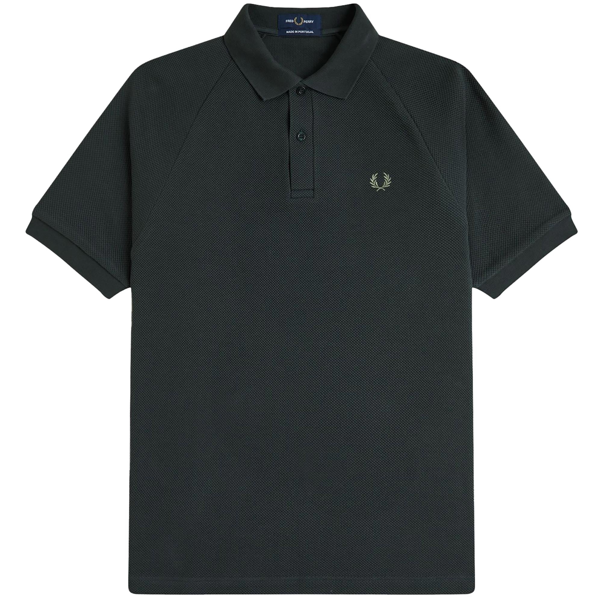 Waffle Stitch Knitted Shirt - Night Green