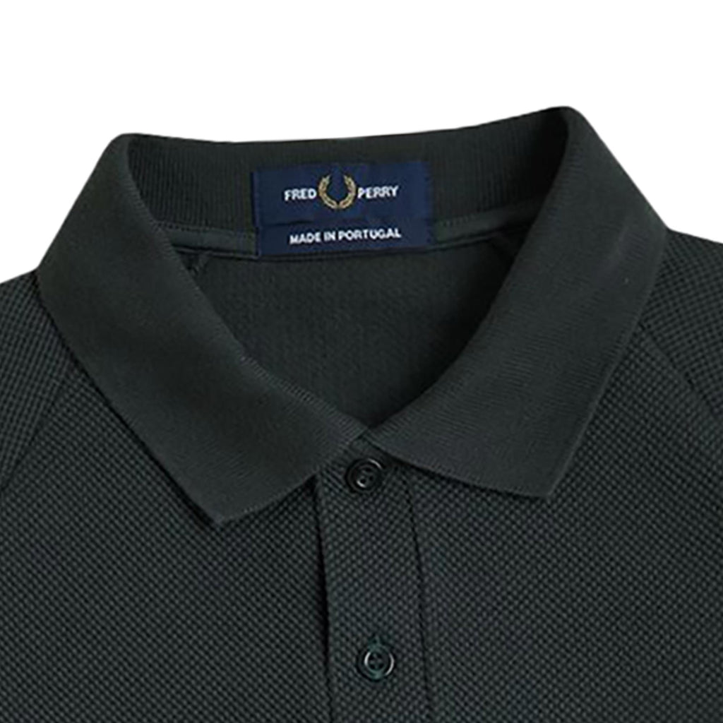 Waffle Stitch Knitted Shirt - Night Green