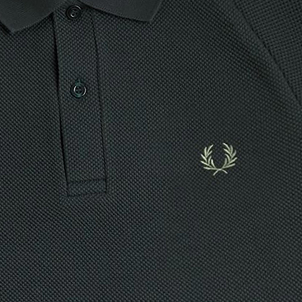 Waffle Stitch Knitted Shirt - Night Green