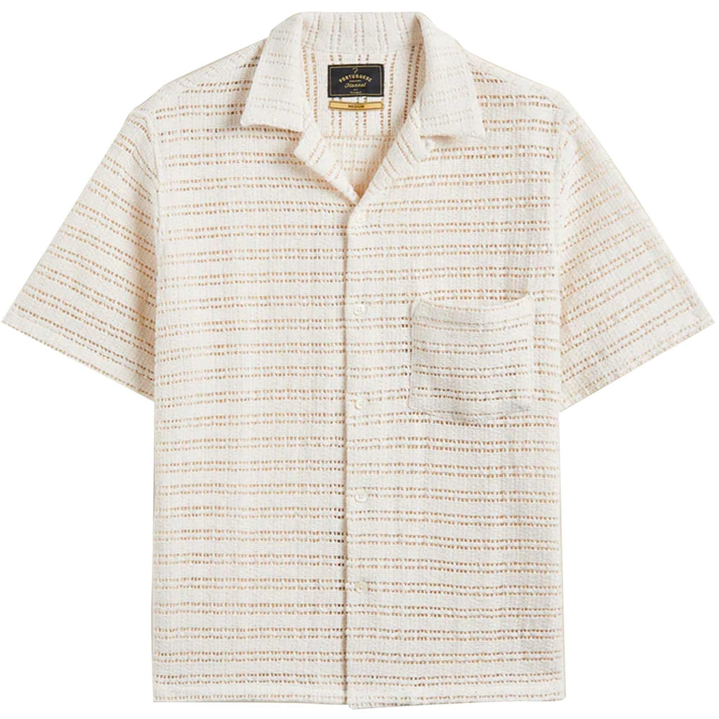 Portuguese Flannel Drove Shirt - Ecru