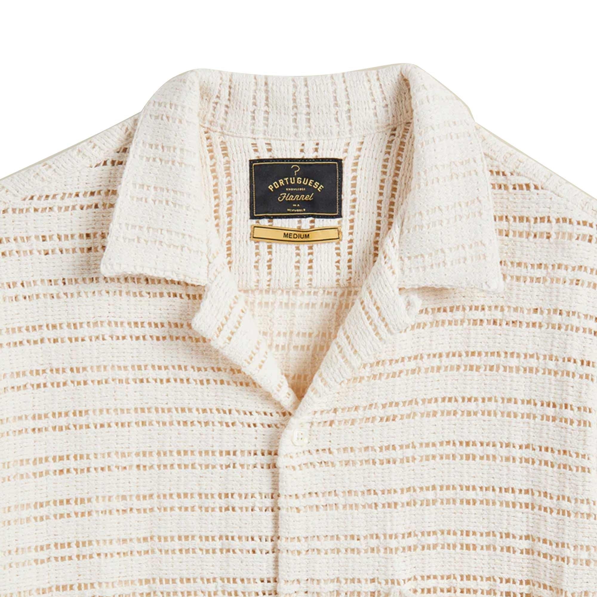 Portuguese Flannel Drove Shirt - Ecru