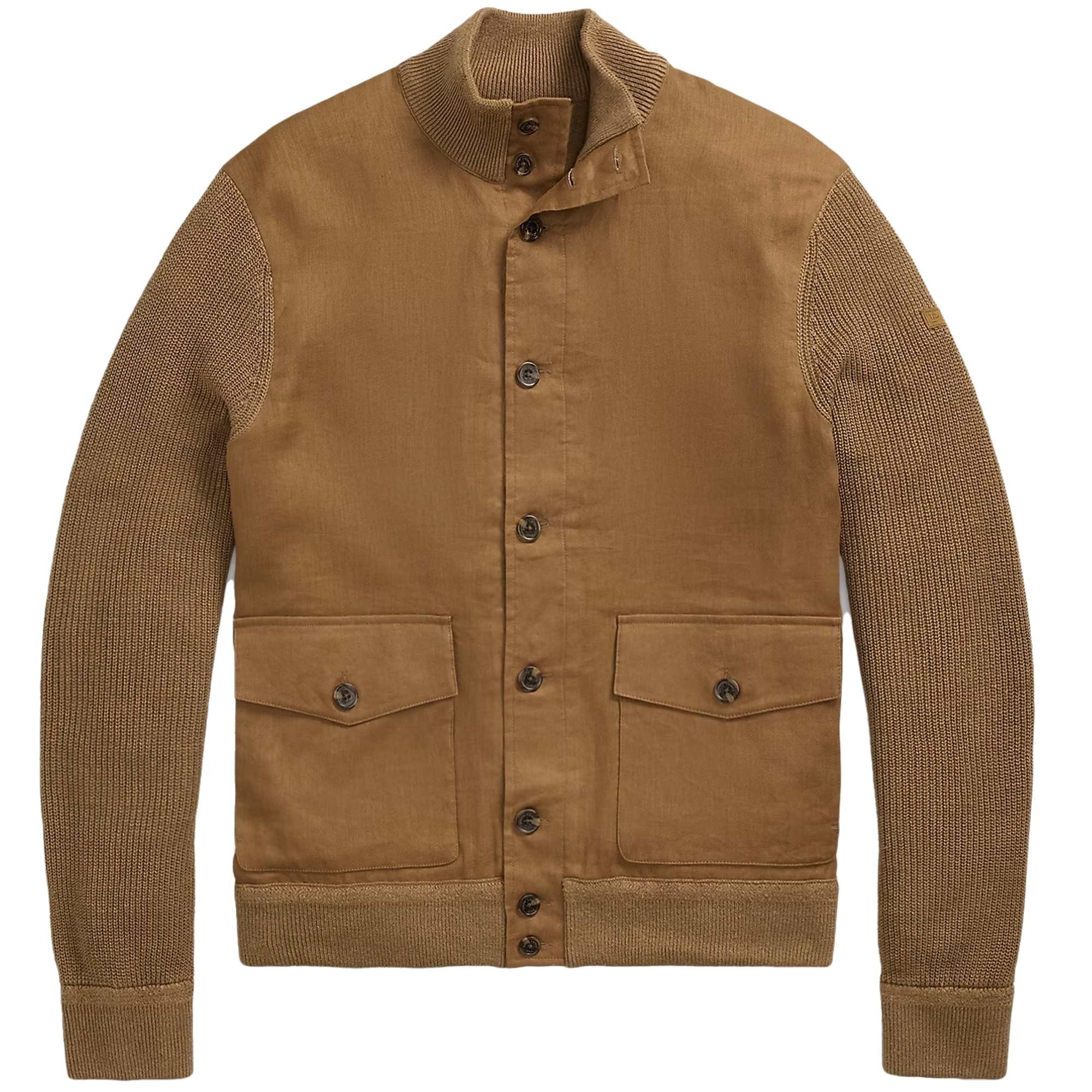 Polo Ralph Lauren Hybrid Linen Cardigan - Brown – Stuarts London
