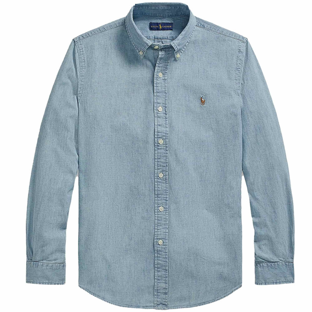 Custom Fit Chambray Shirt - Chambray