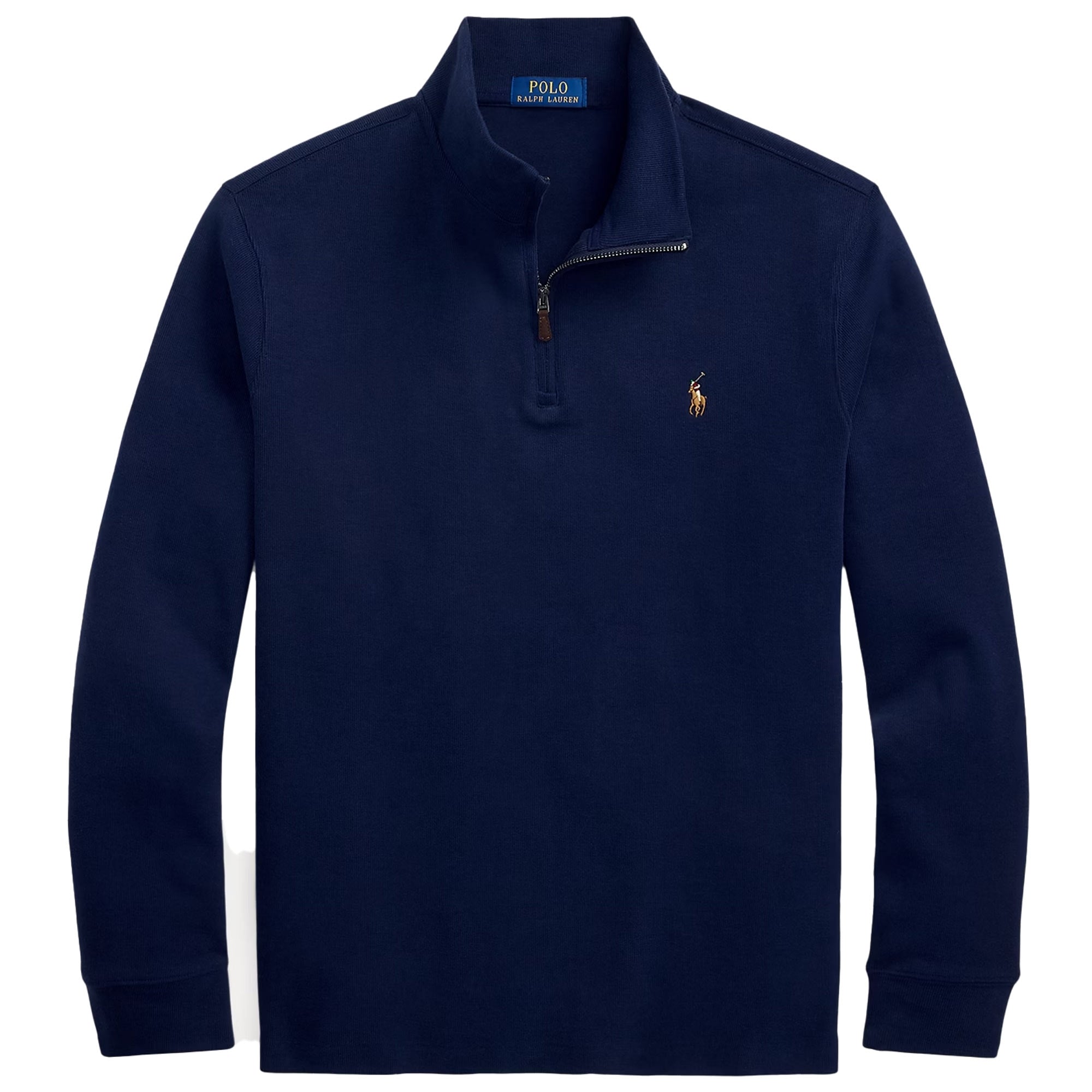 Polo Ralph Lauren 長袖、ペイントセットアップ Polo Ralph Lauren Estate-Rib Quarter-Zip Pullover - Cruise Navy