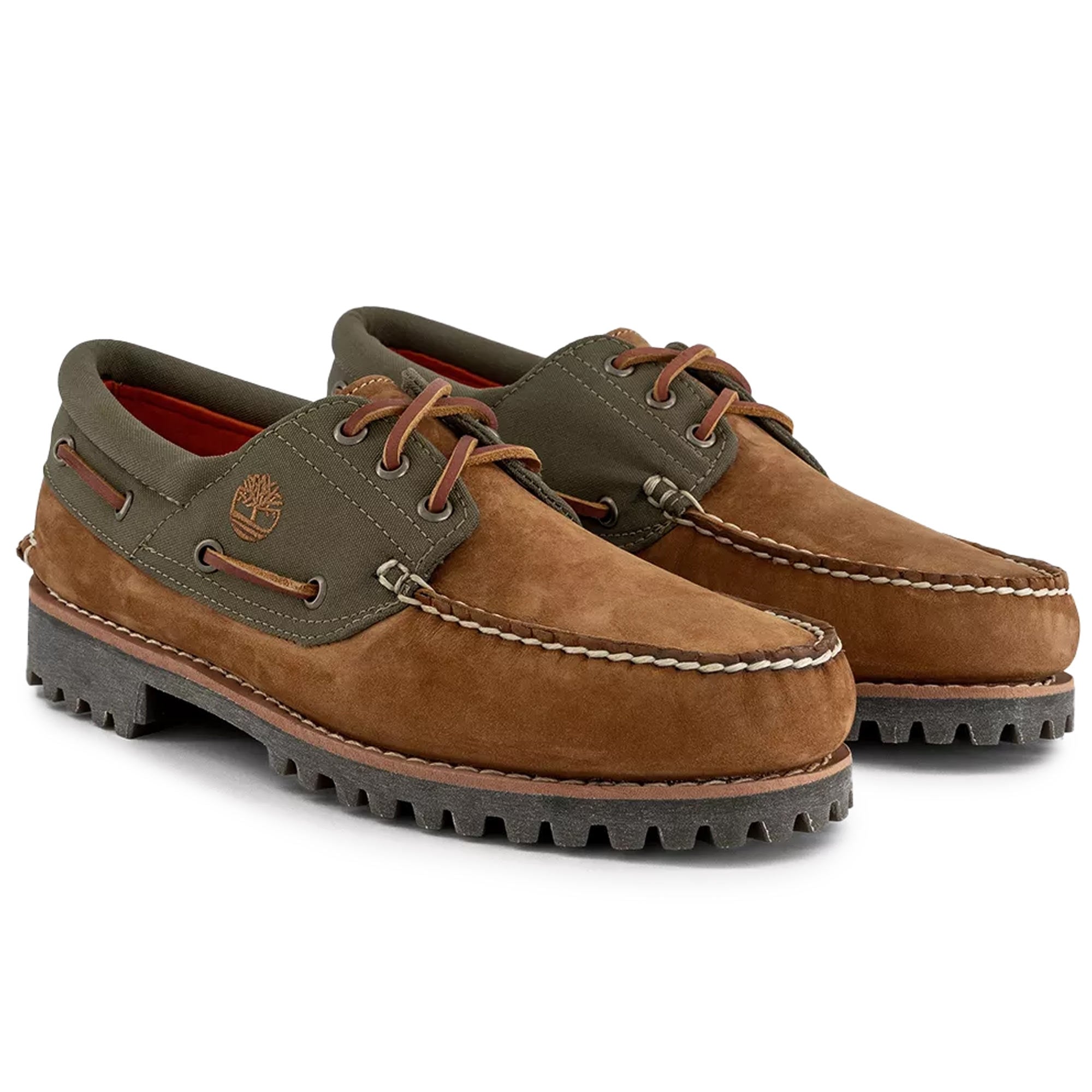 Timberland Authentic Handsewn 3-Eye Boat Shoe - Medium Brown