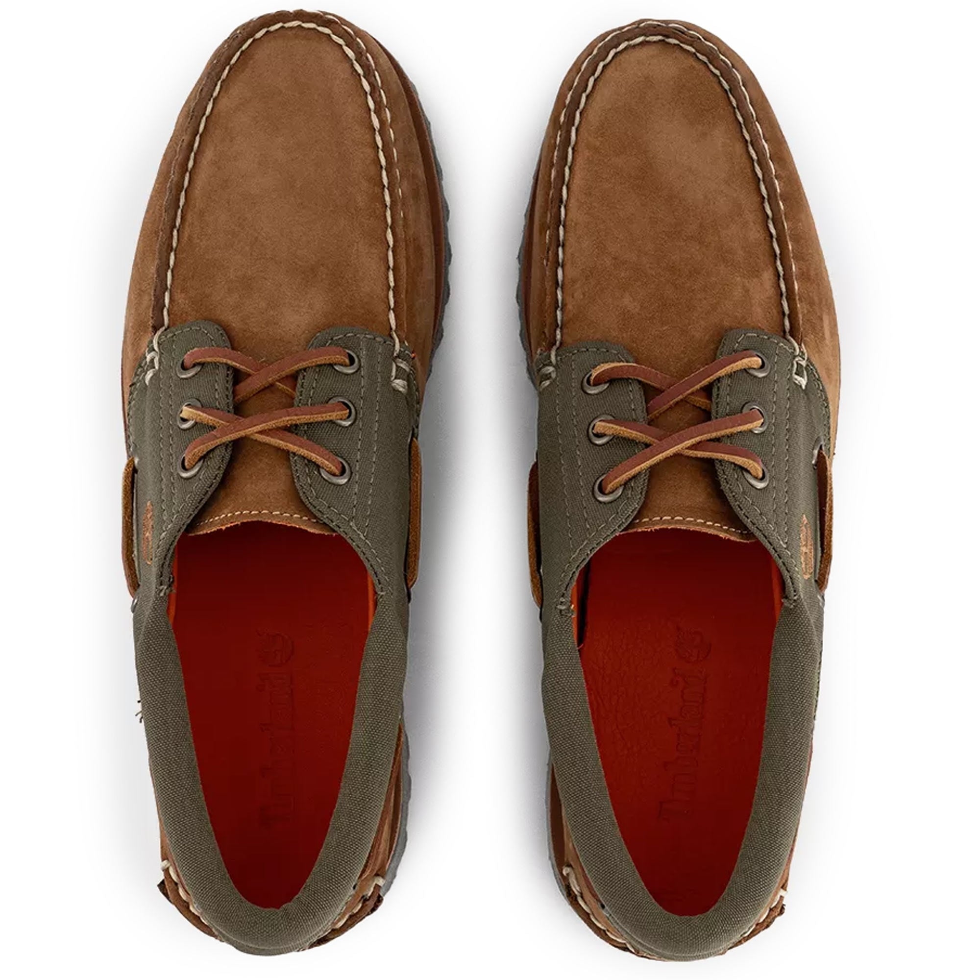 Timberland Authentic Handsewn 3-Eye Boat Shoe - Medium Brown