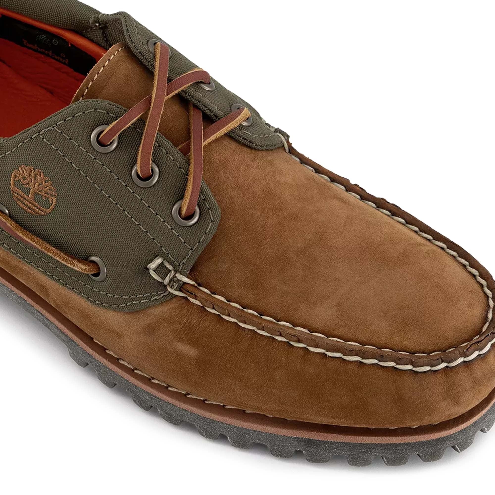 Timberland Authentic Handsewn 3-Eye Boat Shoe - Medium Brown