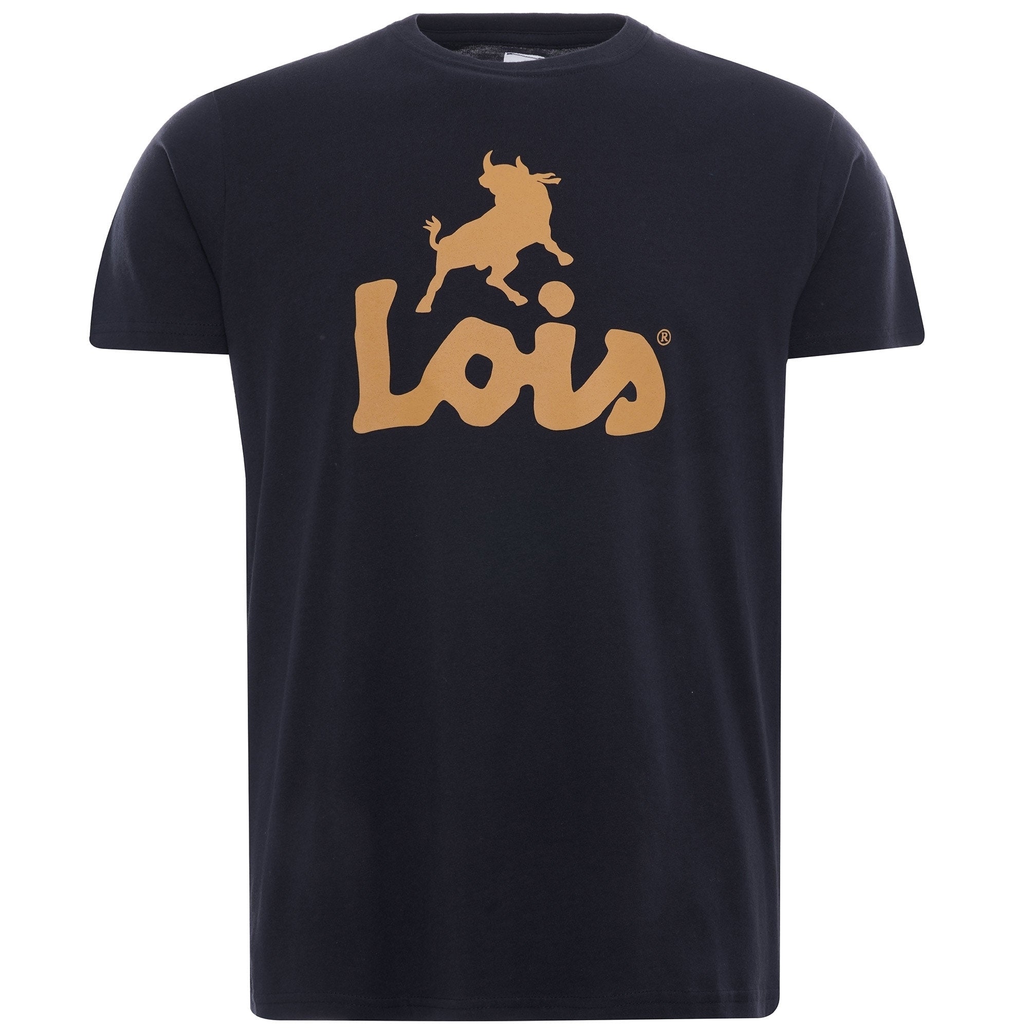 Lois Jeans New Baco Mini Logo T-shirt - Navy/Yellow