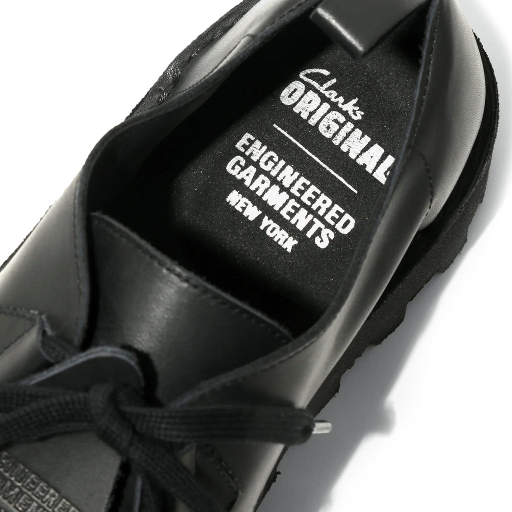 Engineered Garments x Engineered Garments Desert Khan - Black Smooth Leather