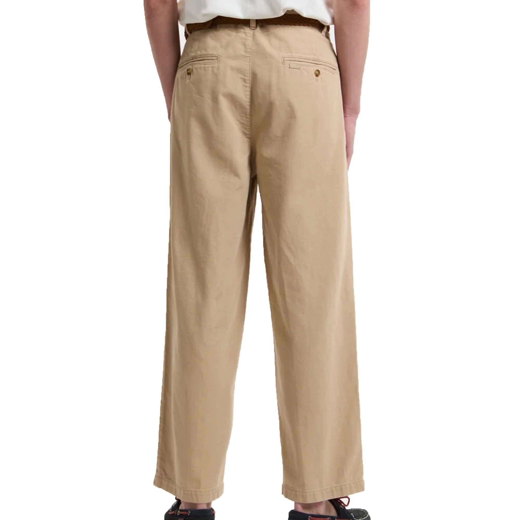 Baracuta Canvas Garment Dyed Trousers - Khaki