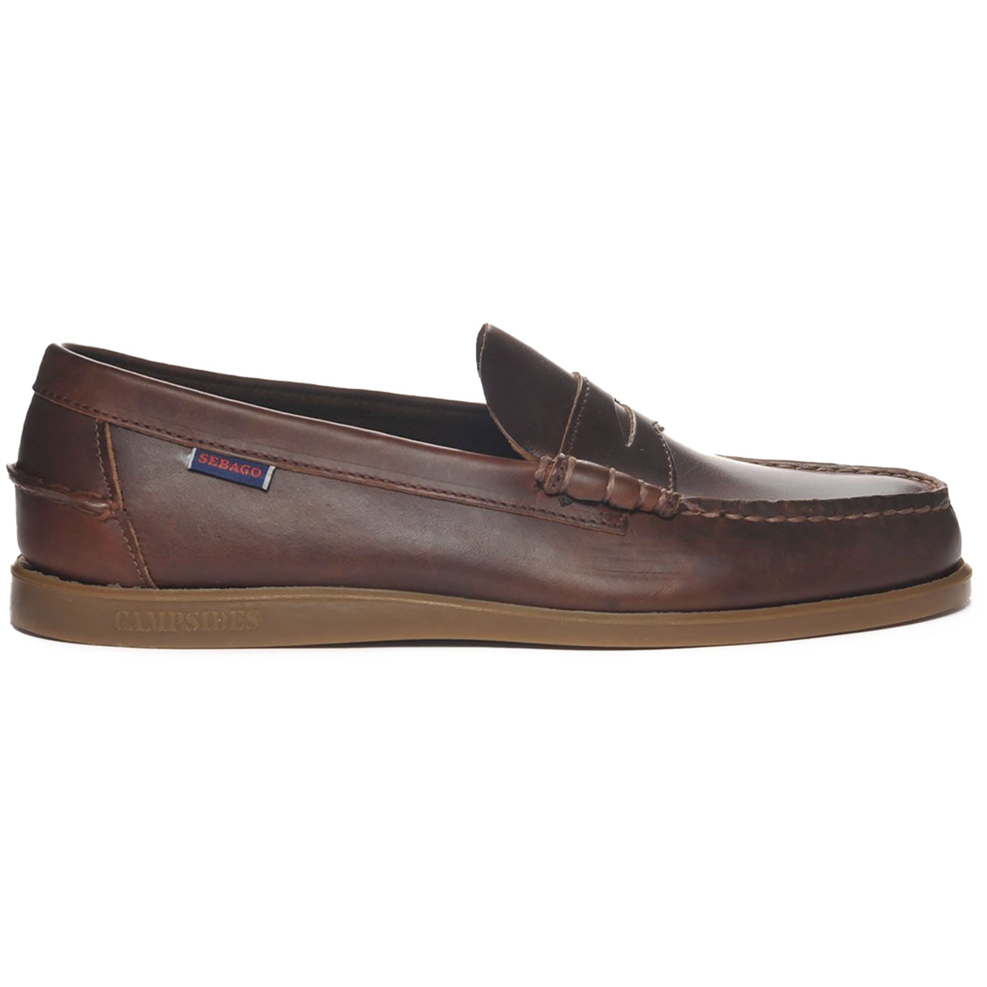 Dolphin Waxed Leather Loafer - Brown Gum