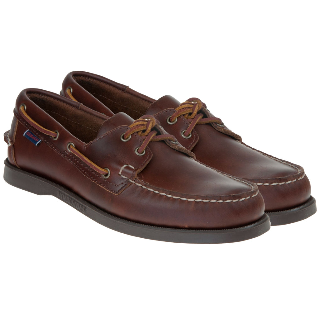 Docksides Portland Leather Boat Shoes - Brown Gum
