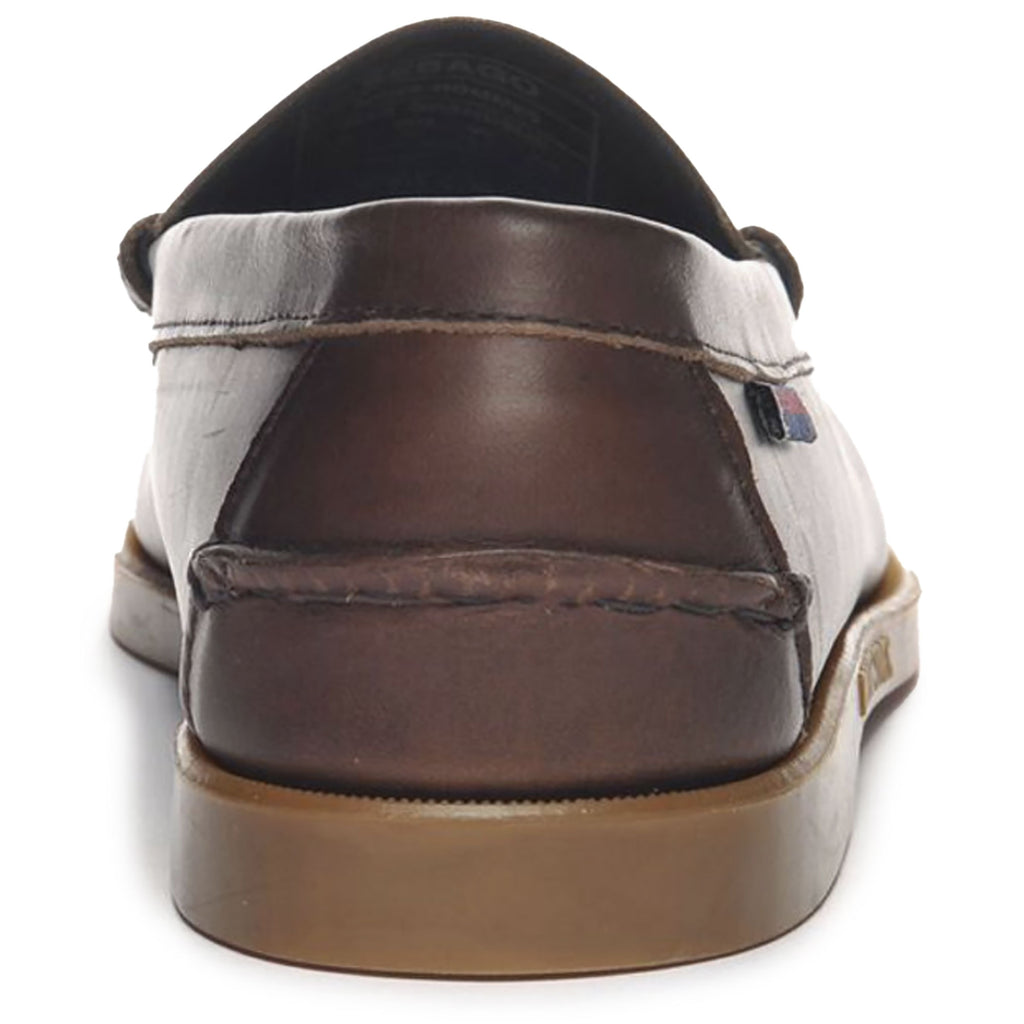 Dolphin Waxed Leather Loafer - Dark Brown