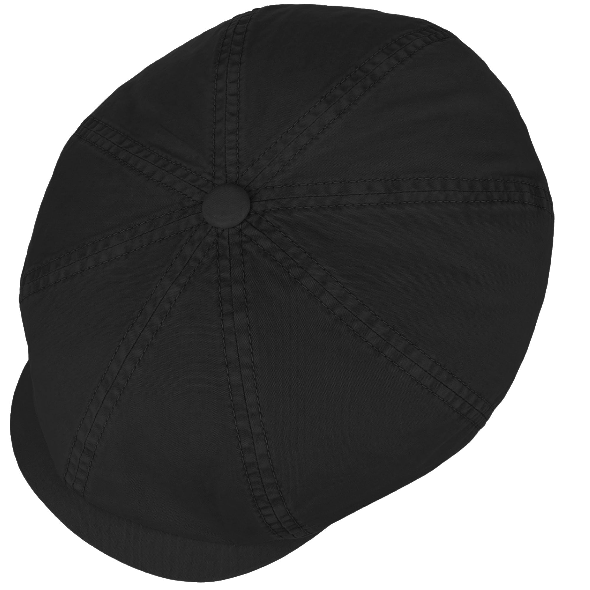 Stetson Hats Linen Newsboy Cap - Black