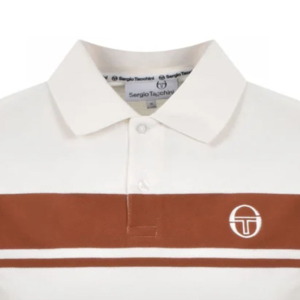 Sergio Tacchini Young Line Long Sleeve Polo Shirt - Gardenia