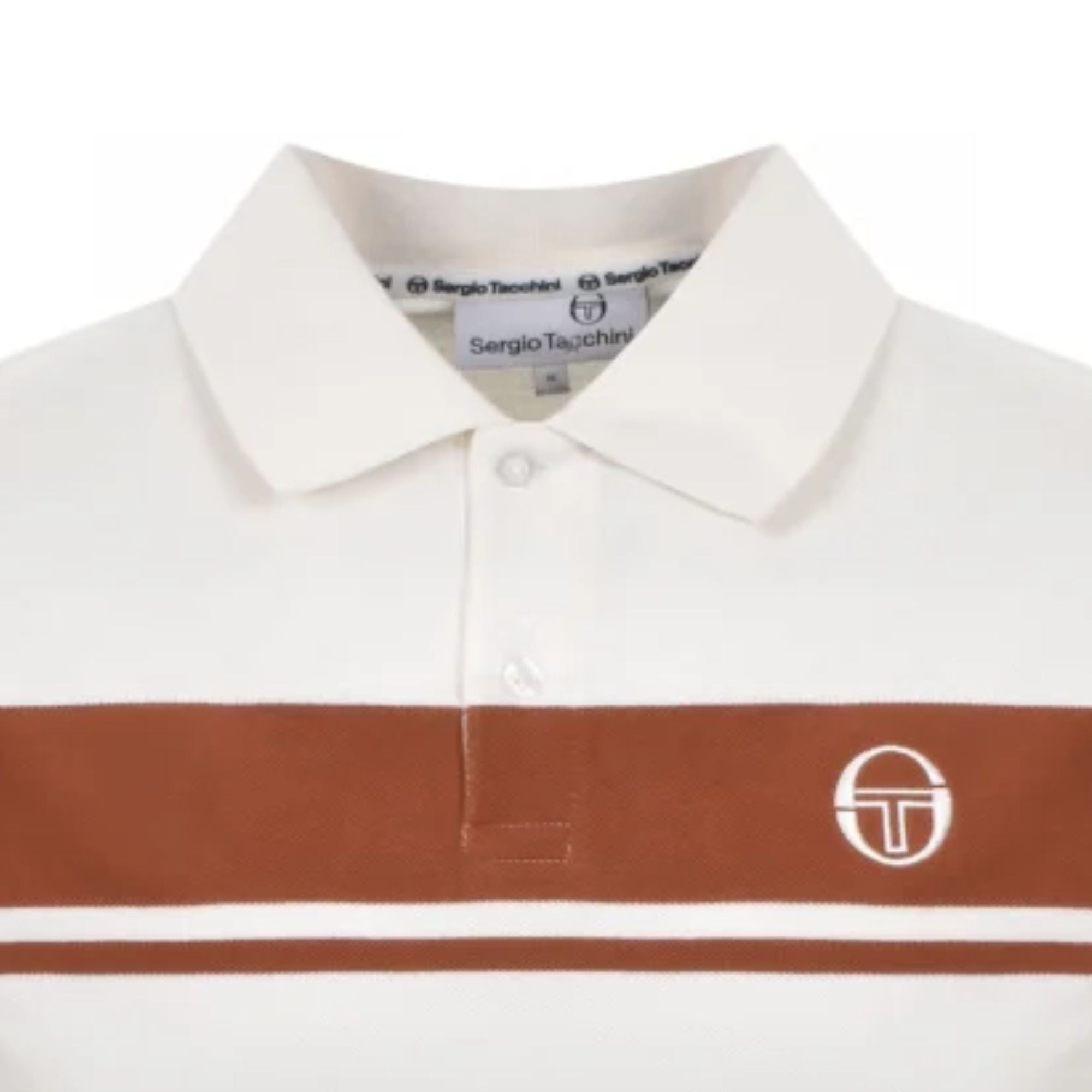 Sergio Tacchini Young Line Long Sleeve Polo Shirt - Gardenia