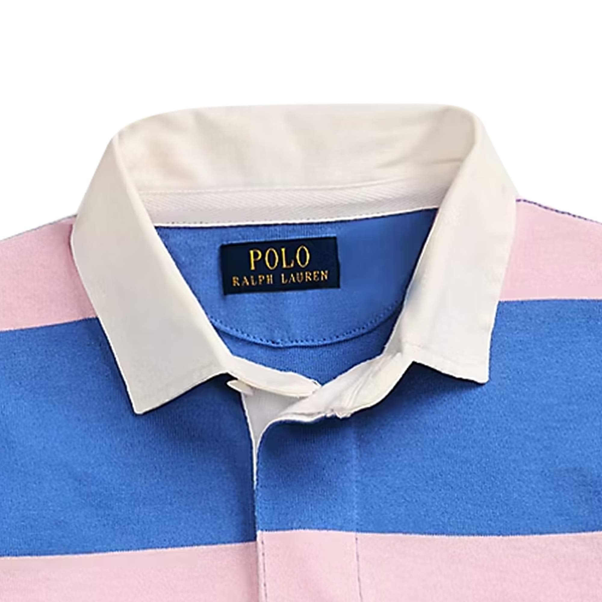 Ralph Lauren ネイビー ジップアップジャケットS 裏ピンクストライプ Polo Ralph Lauren The Iconic Rugby Shirt - Pink – Stuarts London