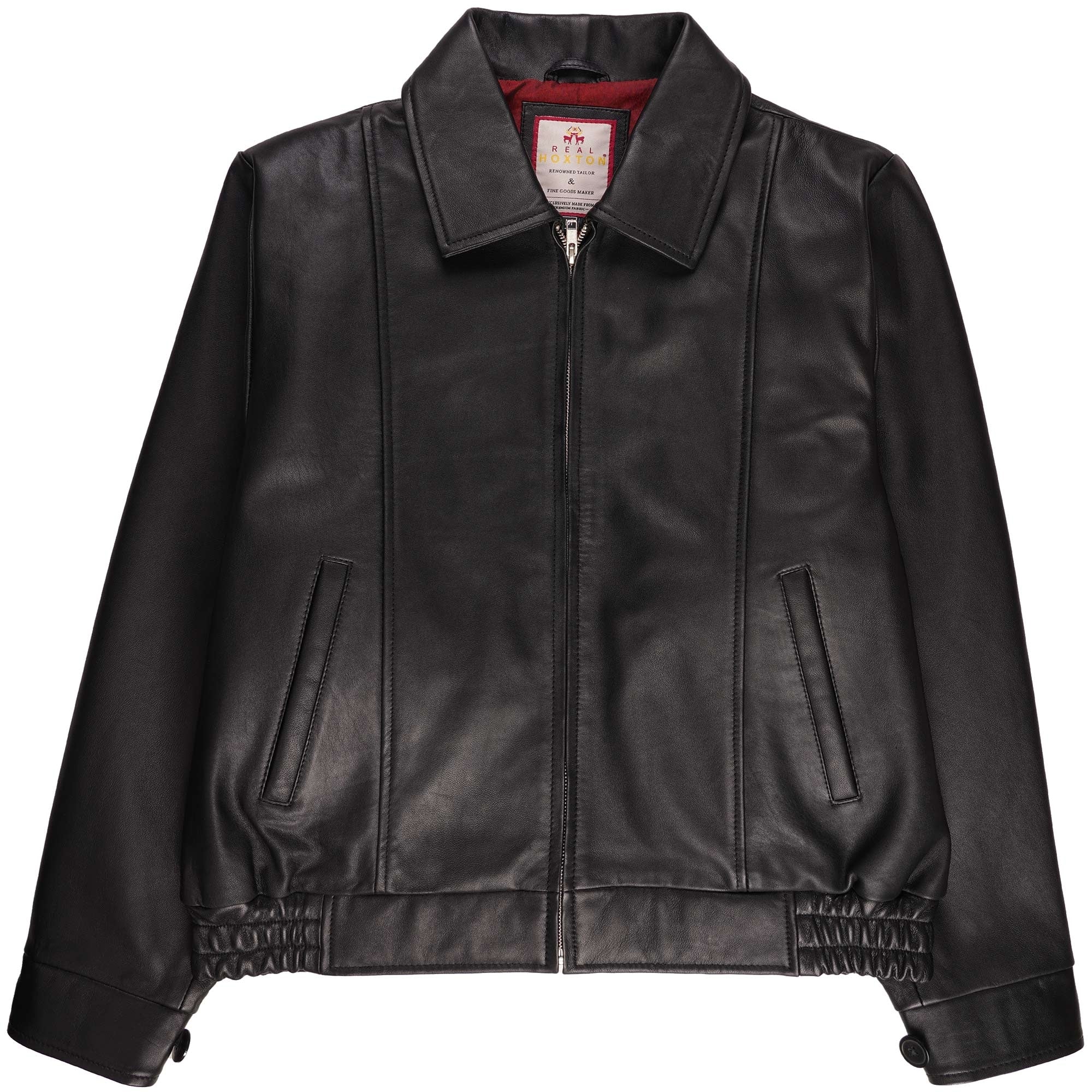 Leather Gab Jacket - Black