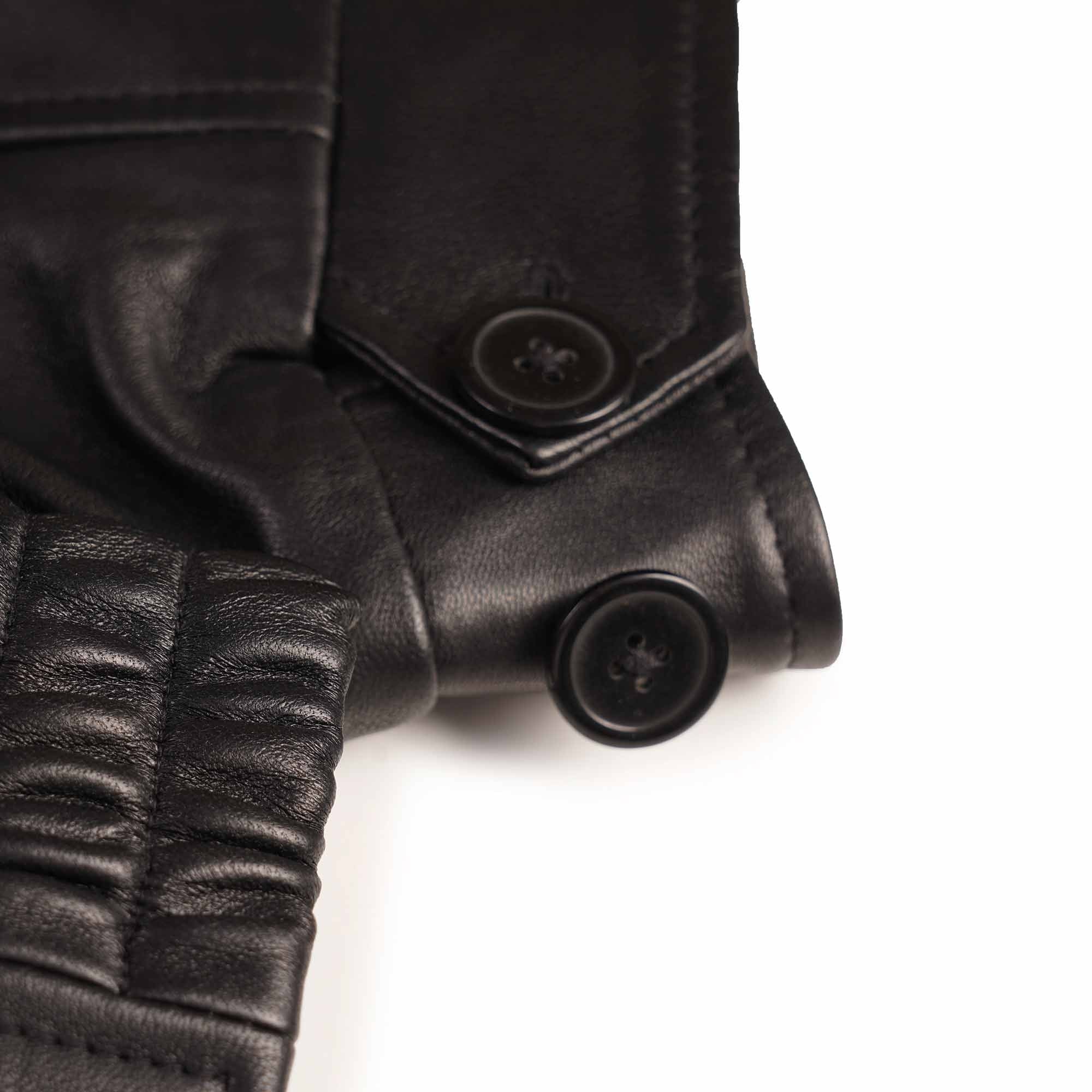 Leather Gab Jacket - Black