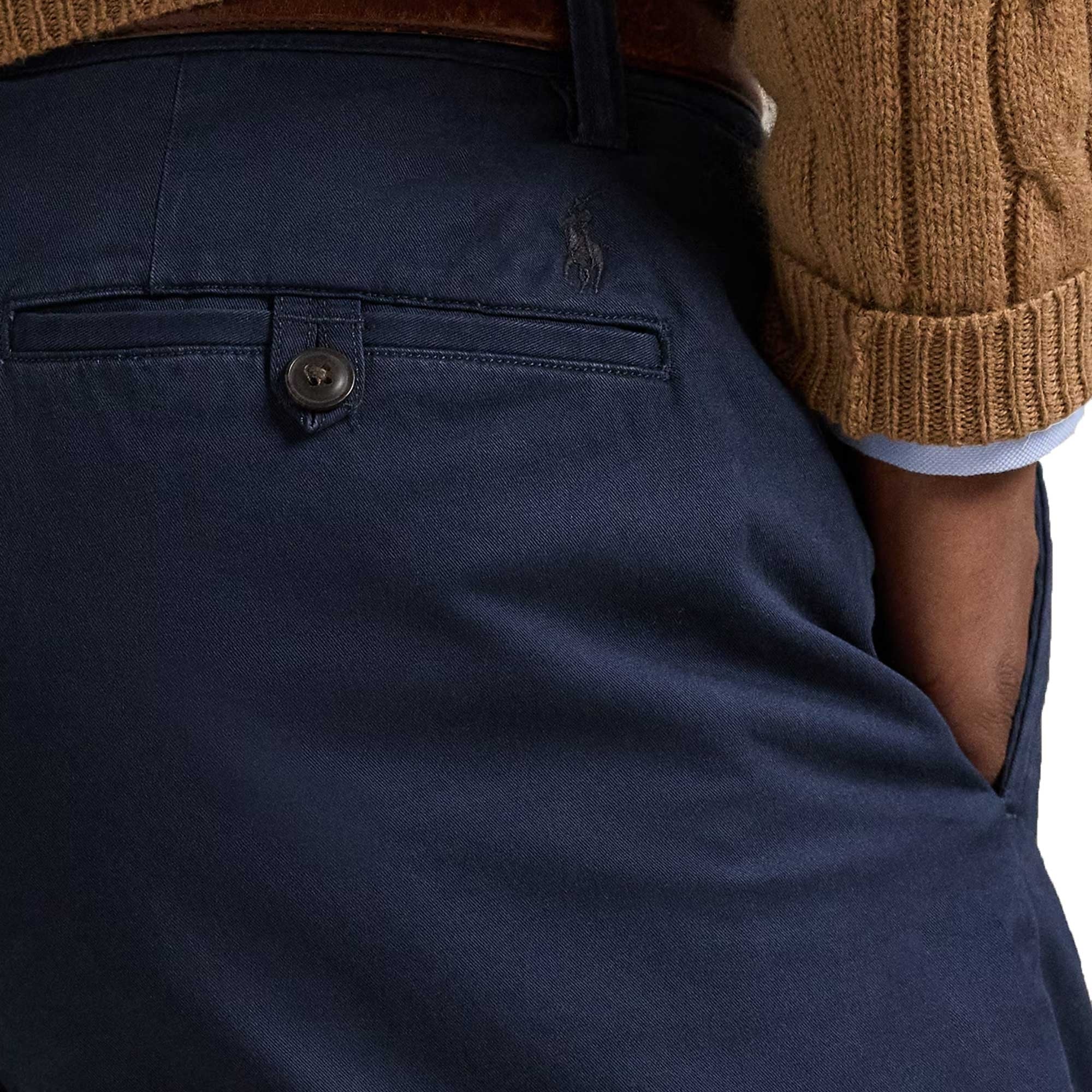 Bedford Washed Chino Trousers - Inkwell
