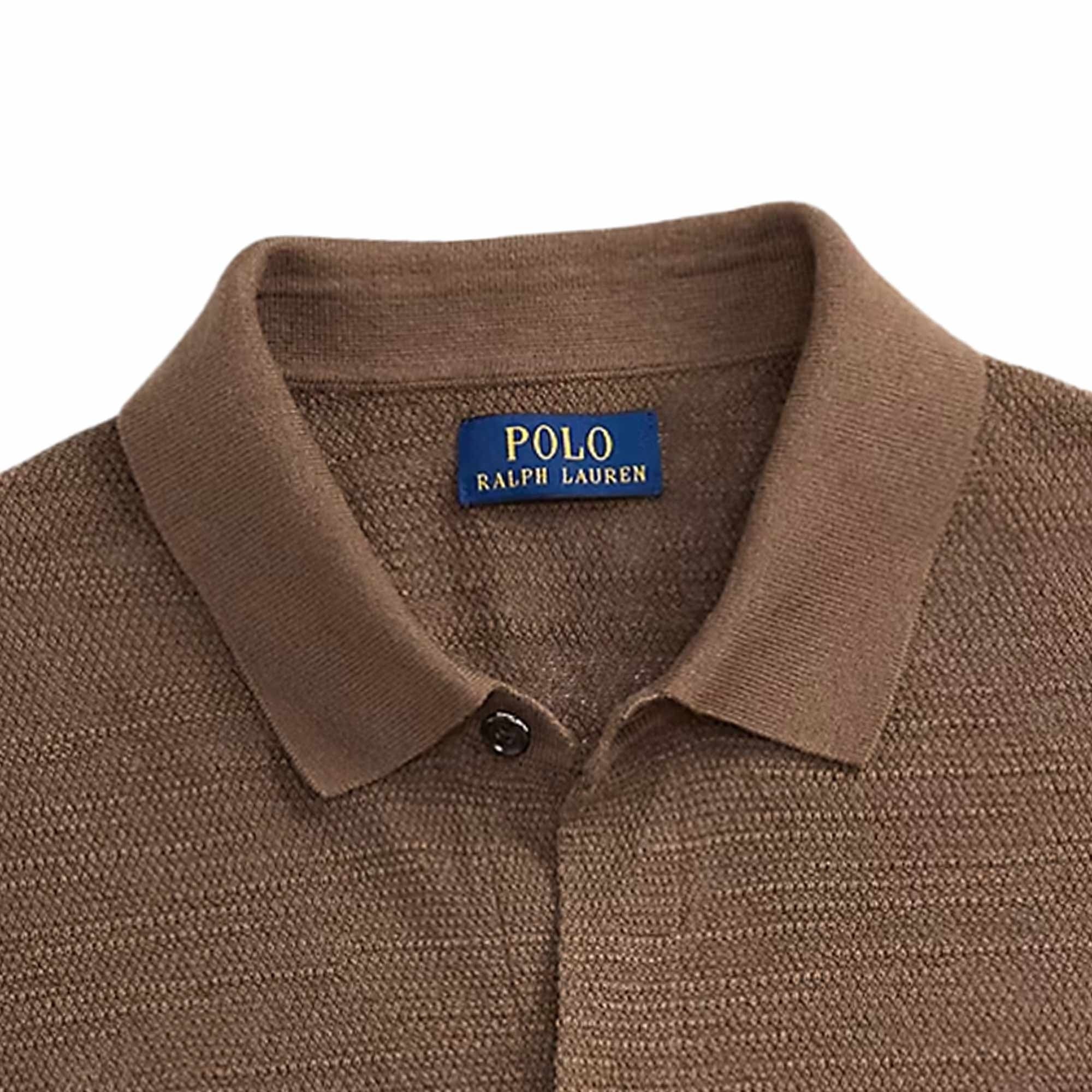 Polo Ralph Lauren Textured Cotton-Linen Shirt - Fall Brown