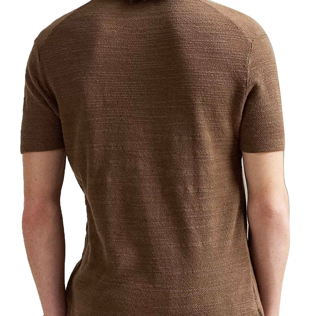 Polo Ralph Lauren Textured Cotton-Linen Shirt - Fall Brown