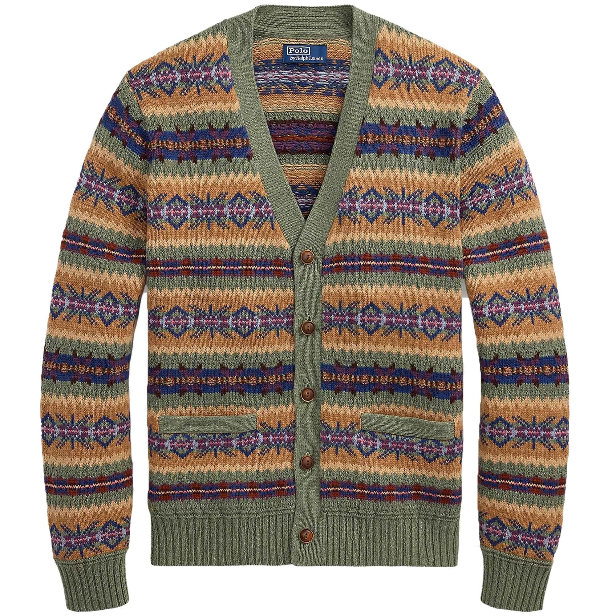 Polo Ralph Lauren Fair Isle Cotton-Blend Cardigan 710970652001