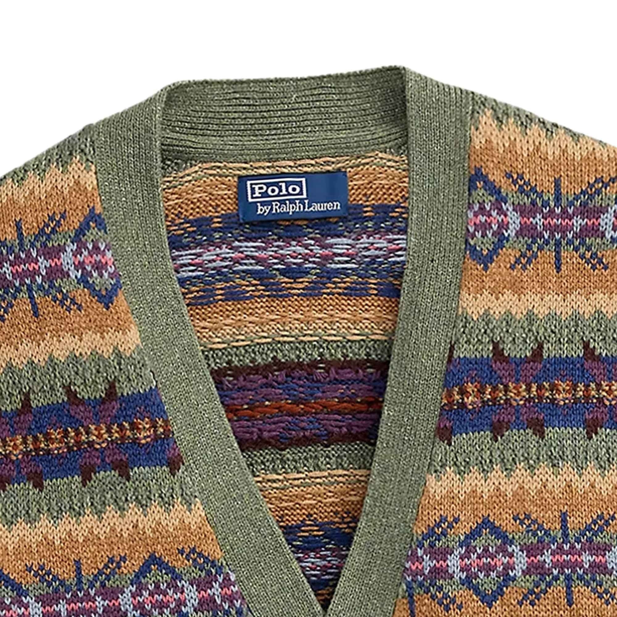Polo Ralph Lauren Fair Isle Cotton-Blend Cardigan 710970652001