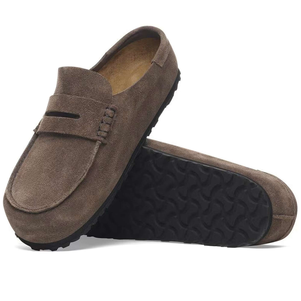 Birkenstock Naples Wrapped Suede - Concrete Gray